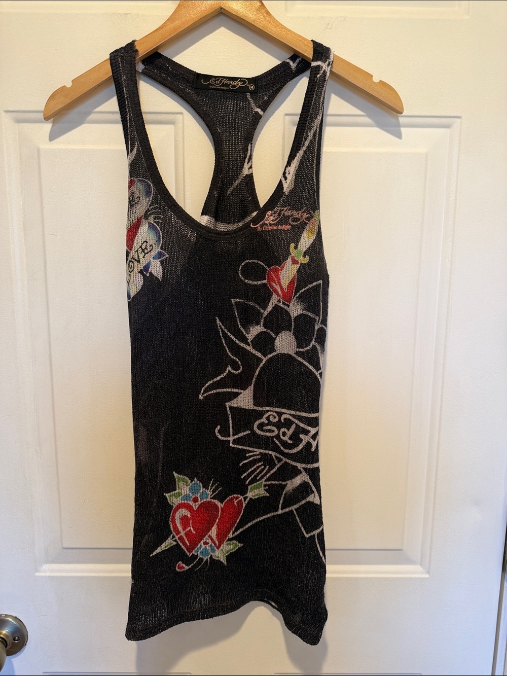 Ed Hardy Light Weight Sweater Tank Top